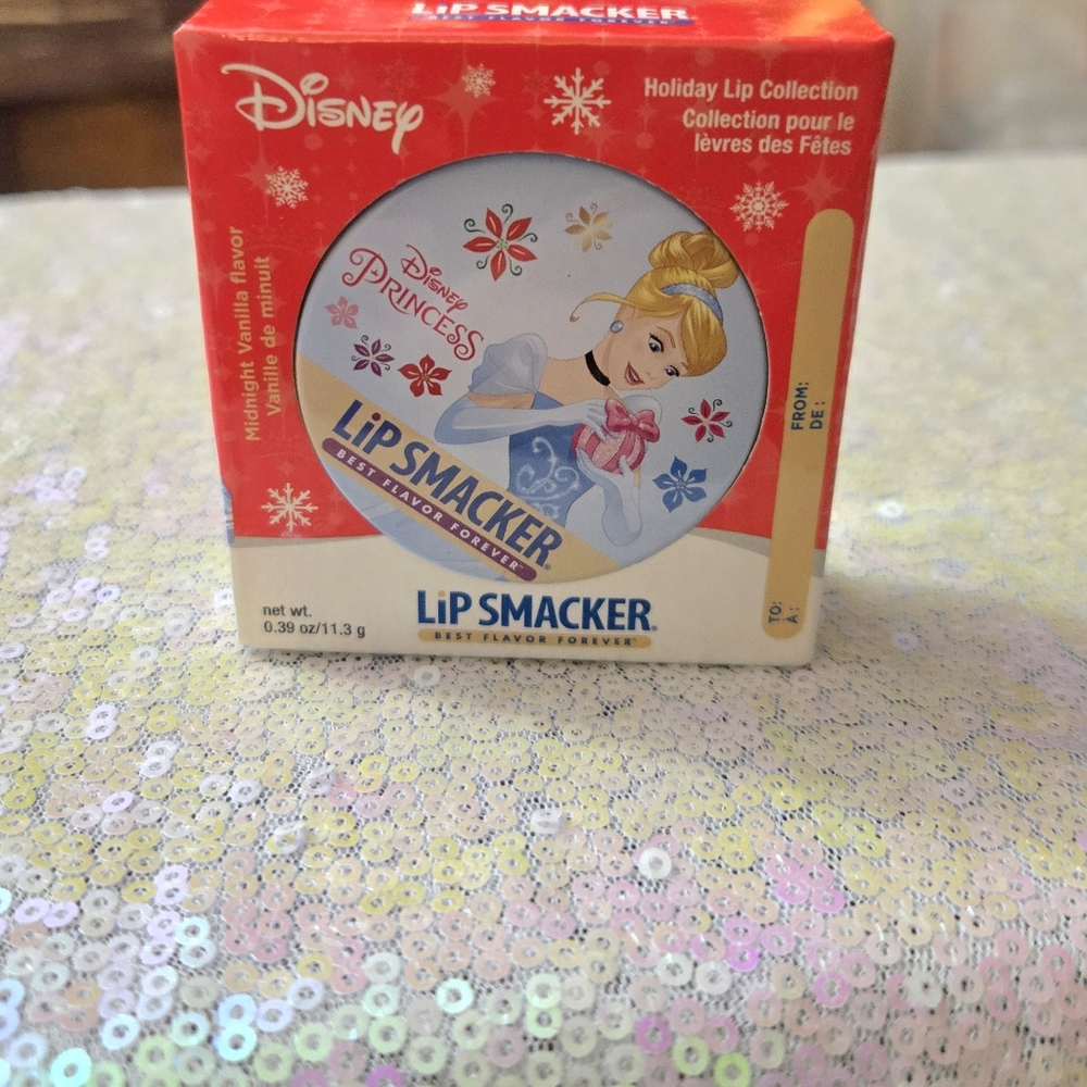 💥5/$10💥 Disney Cinderella Lipsmackers holiday tin gloss